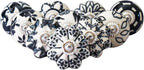 Ceramic Knobs and Hand Painted Pumpkin Round Cupboard (Set of 30)