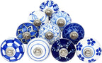 Ceramic Knobs and Hand Painted Pumpkin Round Cupboard (Set of 30)