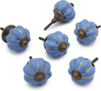 Ceramic Knobs and Hand Painted Pumpkin Round Cupboard (Set of 30)