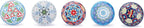 Ceramic Knobs and Hand Painted Pumpkin Round Cupboard (Set of 30)