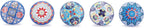 Ceramic Knobs and Hand Painted Pumpkin Round Cupboard (Set of 30)