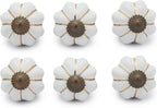 Ceramic Knobs and Hand Painted Pumpkin Round Cupboard (Set of 30)