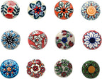 Ceramic Knobs and Hand Painted Pumpkin Round Cupboard (Set of 30)