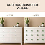Ceramic Knobs and Hand Painted Pumpkin Round Cupboard (Set of 30)