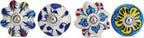 Ceramic Knobs and Hand Painted Pumpkin Round Cupboard (Set of 30)