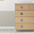 Ceramic Knobs and Hand Painted Pumpkin Round Cupboard (Set of 30)