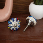 Ceramic Knobs and Hand Painted Pumpkin Round Cupboard (Set of 30)
