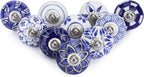 Ceramic Knobs and Hand Painted Pumpkin Round Cupboard (Set of 30)