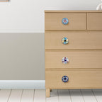 Ceramic Knobs and Hand Painted Pumpkin Round Cupboard (Set of 30)