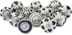 Ceramic Knobs and Hand Painted Pumpkin Round Cupboard (Set of 30)