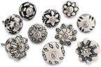Ceramic Knobs and Hand Painted Pumpkin Round Cupboard (Set of 30)