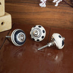 Ceramic Knobs and Hand Painted Pumpkin Round Cupboard (Set of 30)