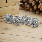 Ceramic Knobs and Hand Painted Pumpkin Round Cupboard (Set of 30)
