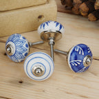Ceramic Knobs and Hand Painted Pumpkin Round Cupboard (Set of 30)