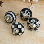 Ceramic Knobs and Hand Painted Pumpkin Round Cupboard (Set of 30)
