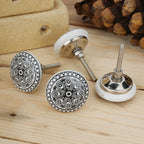 Ceramic Knobs and Hand Painted Pumpkin Round Cupboard (Set of 30)