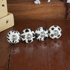 Ceramic Knobs and Hand Painted Pumpkin Round Cupboard (Set of 30)