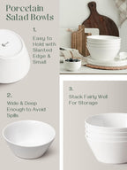 Ceramic Soup Bowls φ18CM Bowl Set 950ML Large
