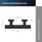 Ceratherm Alu+ Exposed Shower Mixer 292x105x72MM 12