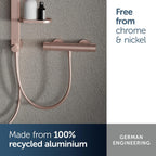 Ceratherm Alu+ Exposed Shower Mixer 292x105x72MM 12