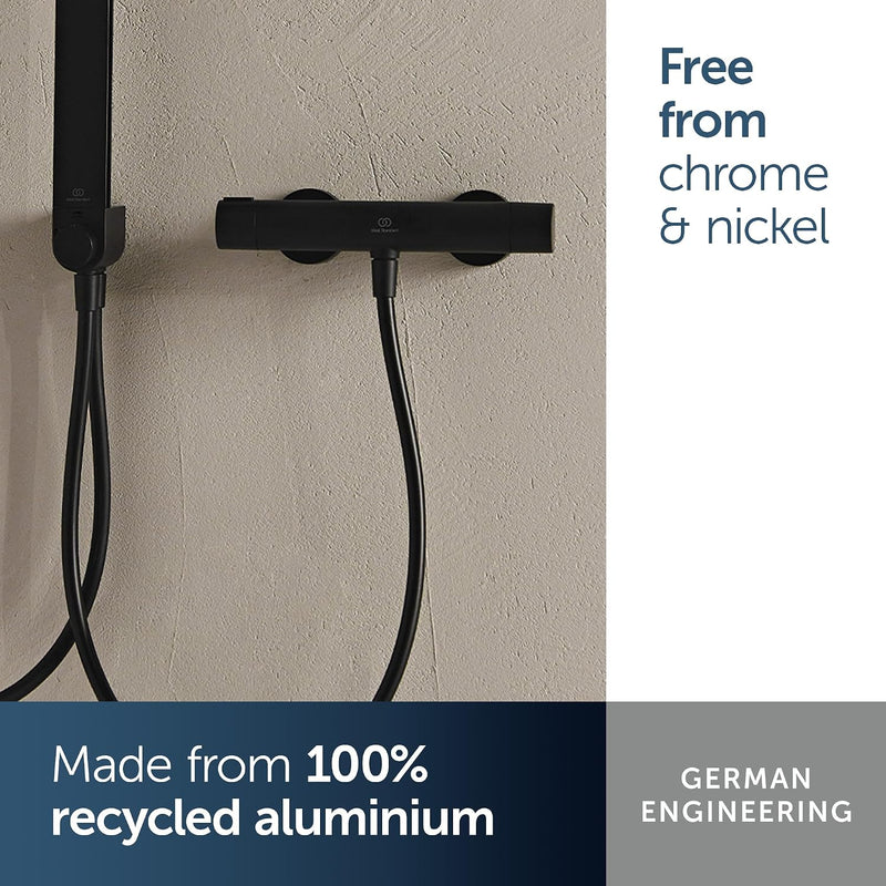Ceratherm Alu+ Exposed Shower Mixer 292x105x72MM 12