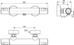 Ceratherm T50 Thermostatic Shower Mixer with Kit Chrome