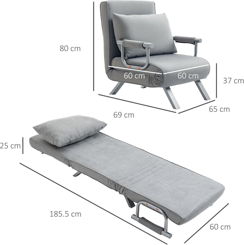 Chair Bed Click Clack Convertible Settee