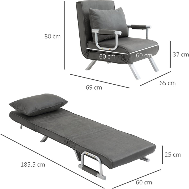 Chair Bed Click Clack Convertible Settee