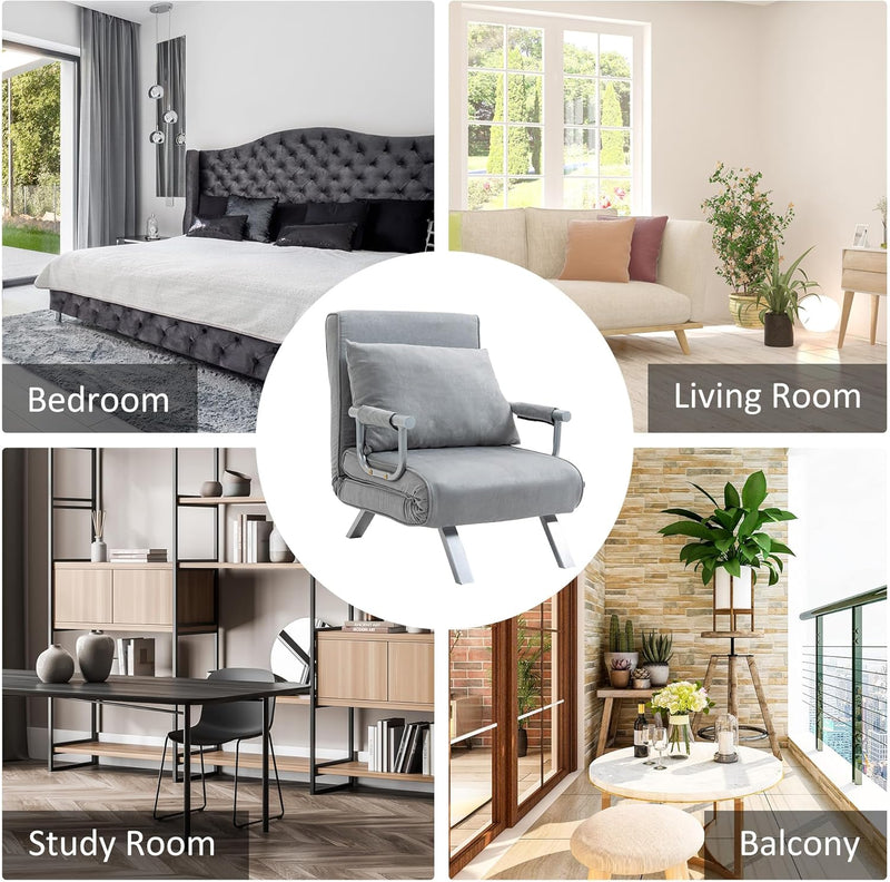 Chair Bed Click Clack Convertible Settee