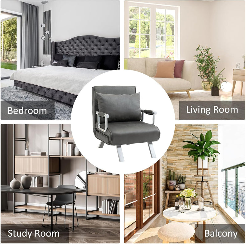 Chair Bed Click Clack Convertible Settee