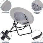 Chair Saucer Comfy Folding Chairs Foldable Armchair Portable