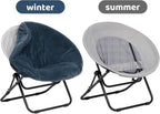 Chair Saucer Comfy Folding Chairs Foldable Armchair Portable
