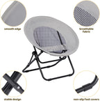 Chair Saucer Comfy Folding Chairs Foldable Armchair Portable