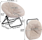 Chair Saucer Comfy Folding Chairs Foldable Armchair Portable