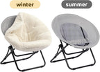 Chair Saucer Comfy Folding Chairs Foldable Armchair Portable