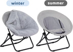 Chair Saucer Comfy Folding Chairs Foldable Armchair Portable