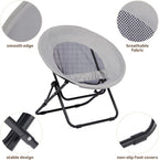 Chair Saucer Comfy Folding Chairs Foldable Armchair Portable