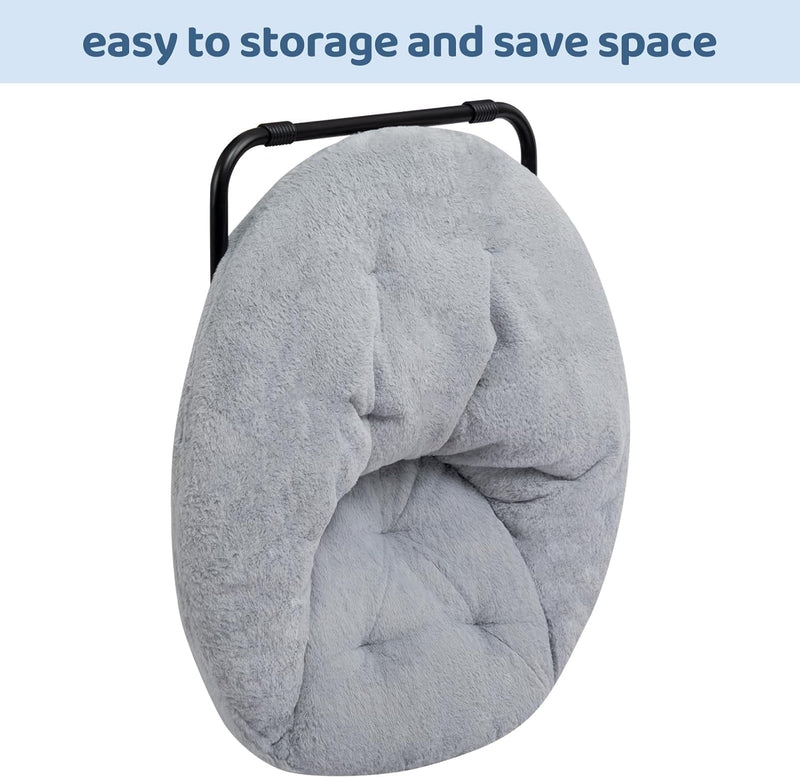 Round Chair Comfy Folding Accent Bedroom