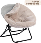 Chair Saucer Comfy Folding Chairs Foldable Armchair Portable