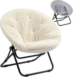Chair Saucer Comfy Folding Chairs Foldable Armchair Portable
