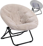 Chair Saucer Comfy Folding Chairs Foldable Armchair Portable