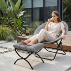 Chair Saucer Comfy Folding Chairs Foldable Armchair Portable