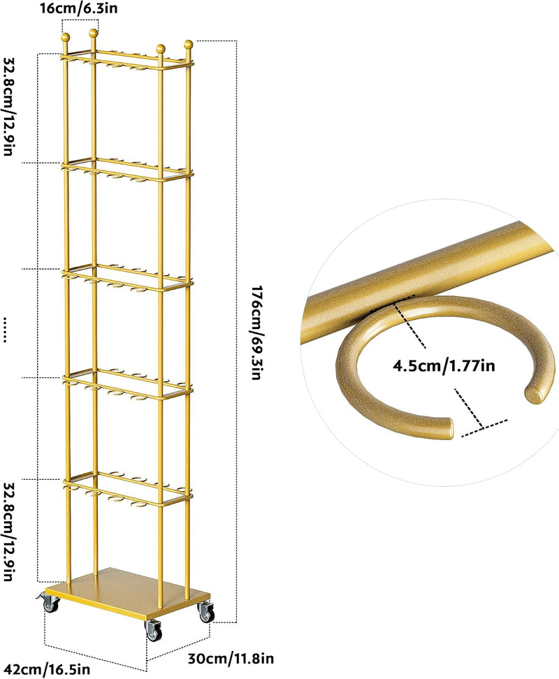 Champagne Drinks Tower Removable 5 Tier 40 Cocktail