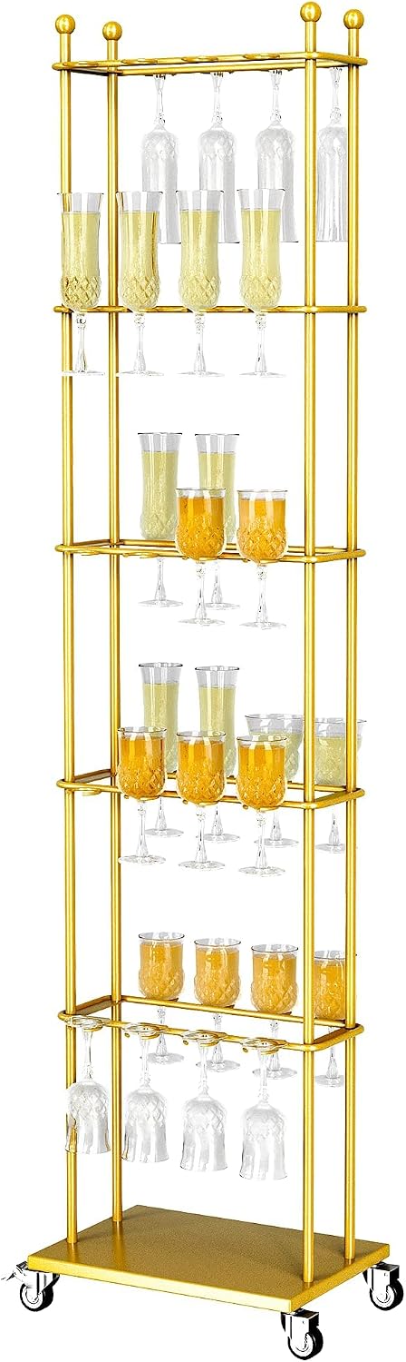 Champagne Drinks Tower Removable 5 Tier 40 Cocktail