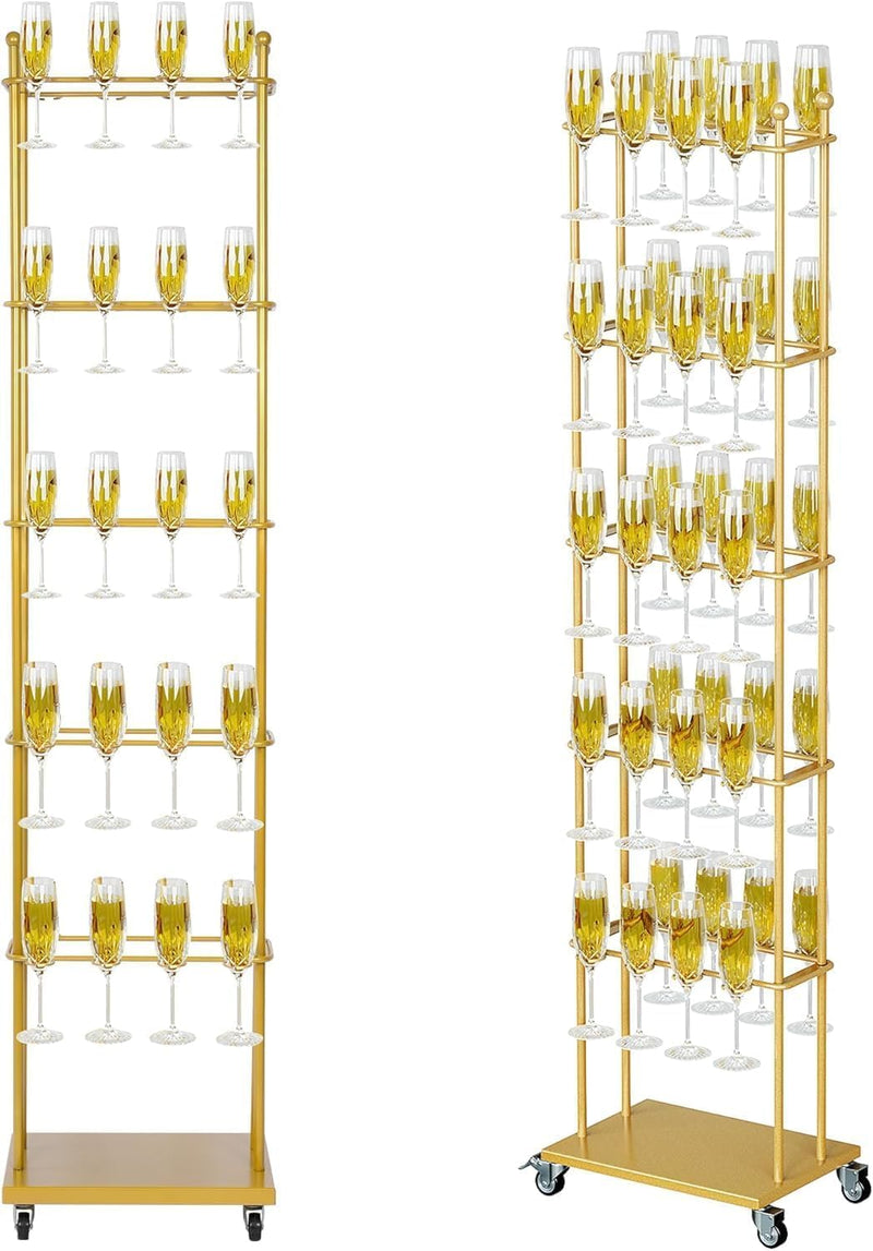 Champagne Drinks Tower Removable 5 Tier 40 Cocktail