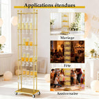 Champagne Drinks Tower Removable 5 Tier 40 Cocktail