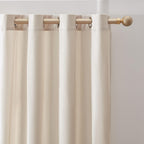 Champagne Velvet Curtains 108 Inch Length 2 Panels