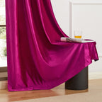 Champagne Velvet Curtains 108 Inch Length 2 Panels
