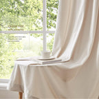 Champagne Velvet Curtains 108 Inch Length 2 Panels