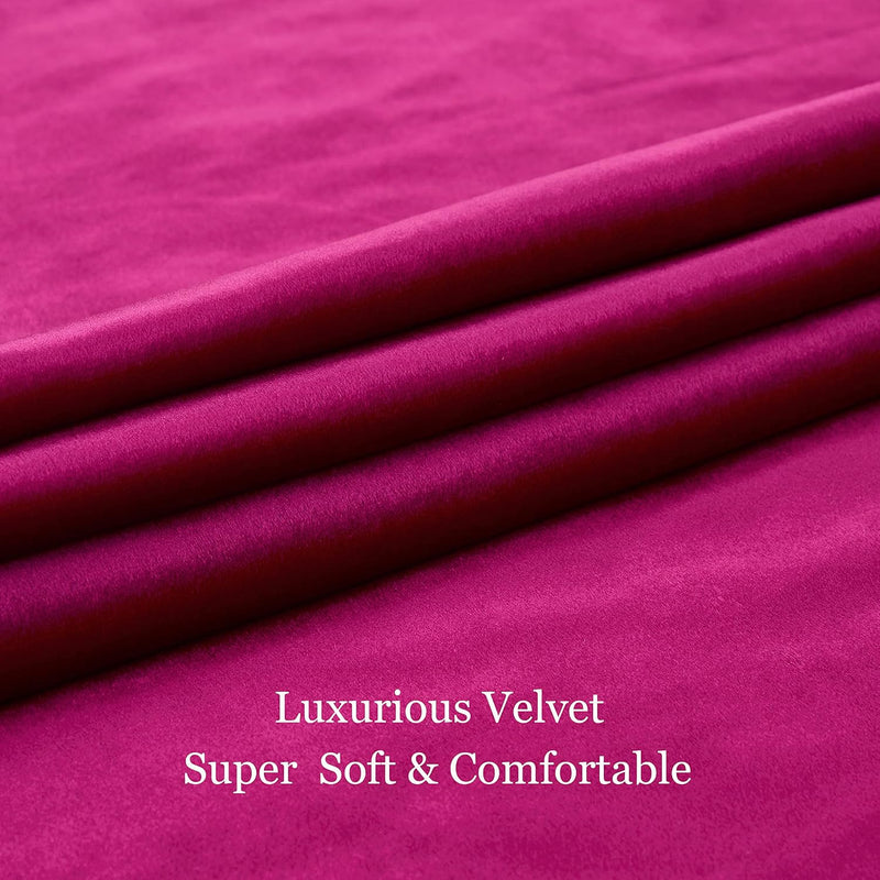 Champagne Velvet Curtains 108 Inch Length 2 Panels